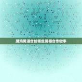属鸡男适合给哪些属相合作做事，属鸡的和什么属相工作融洽