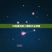 78年属马的二婚在什么时候，属马的4243岁有劫数