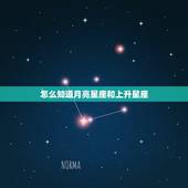 怎么知道月亮星座和上升星座，怎样知道自己的太阳星座月亮星座和上升星座的