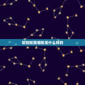 蛇和蛇属相配是什么样的，属蛇的和属蛇的相配吗