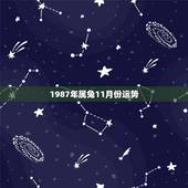 1987年属兔11月份运势，87年属兔34岁有一劫2022