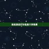 姓名测试打分生辰八字免费 婴儿姓名测试打分
