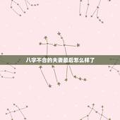 八字不合的夫妻最后怎么样了，八字不合结婚后例子