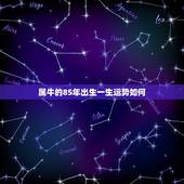 属牛的85年出生一生运势如何 属牛85年女一生运程