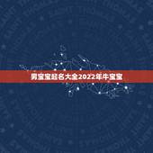 男宝宝起名大全2022年牛宝宝，男牛宝宝起名大全