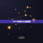 1977年是什么星座男，1977年是什么星座