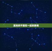 属龙的不能在一起的属相，为什么两个属龙的不能在一起