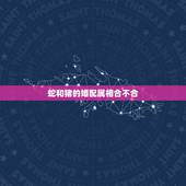 蛇和猪的婚配属相合不合，属相搭配蛇与猪的恋爱指数，和婚姻