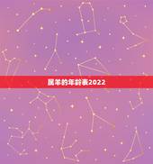 属羊的年龄表2022，属兔的年龄表