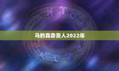 马的真命贵人2022年，2022年遇到贵人的生肖