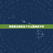 男属猴女属蛇生个什么属相孩子好，男属羊和女属猴的人 生什么属相的孩子好