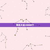 网名大全20000个，所有网名大全