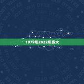 1979年2022年多大，2022年出生年龄