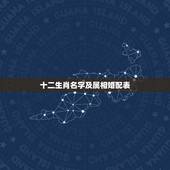 十二生肖名字及属相婚配表，属羊的和什么属相最相配 12属相婚配表