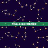 农历94年12月28什么属相，1994年12月28日属狗星座是什么？