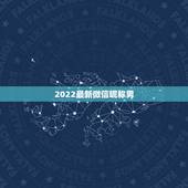 2022最新微信昵称男，2021最新微信昵称男