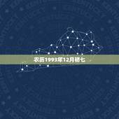 农历1993年12月初七，1993年农历12月初七出生的人五行却什么