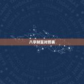 八字财富对照表，八字看一生财富知多少？