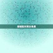 婚姻配对男女免费，男女匹配测试姻缘免费