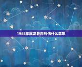 1988年属龙骨肉刑伤什么意思，废除肉刑的皇帝是谁