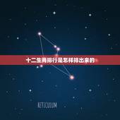 十二生肖排行是怎样排出来的，十二生肖排行