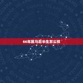 66年属马后半生怎么样，1966年属马的男人一生