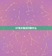 87年火兔五行缺什么，免费生辰八字五行查询