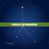 夫妻生辰八字合婚免费测试，求一个能够免费测八字合婚的网站？