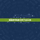 属龙的今年多少岁了2022年，2022年生肖龙运势大全