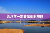 合八字一定要出生时辰吗，八字配对不懂出生时辰可以测试吗