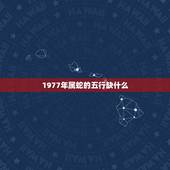1977年属蛇的五行缺什么，免费生辰八字五行查询