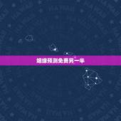 姻缘预测免费另一半，免费姻缘测试多大结婚