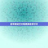 名字测试打分免费测名字打分，免费名字测试打分王铭杰多少分
