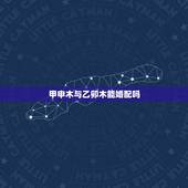 甲申木与乙卯木能婚配吗，儿子五行：水火 木木 木金 木土 八字：癸巳