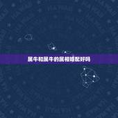 属牛和属牛的属相婚配好吗，属牛的属相婚配表