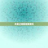 夫妻之间属相重要吗，两个人在一起属相真的重要吗