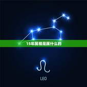 15年属相是属什么的，15年属马的与属什么最好