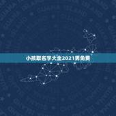 小孩取名字大全2021男免费，2021年起名字大全男孩生辰八字起名