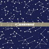 十二生肖配对表年份，属相婚配十二生肖年龄表