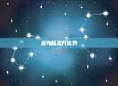 生肖蛇五月运势，宋韶光属蛇人2018年运程