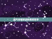 福气吉祥好运的男孩名字，名字好追加90分，请给高姓男孩取名 ！