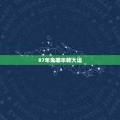 87年兔哪年转大运，87年兔2022 年运势及运程