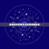 属猴男的和属牛女的属相婚配表，属猴男的和属牛女的相配吗？