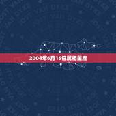 2004年6月15日属相星座，12生肖的星座？
