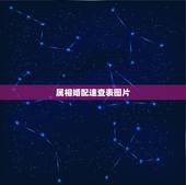 属相婚配速查表图片，属相婚配十二生肖年龄表