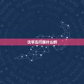 沈字五行属什么的，姓沈宗字辈2012.10.31日出生，