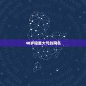 40岁稳重大气的网名，我需要40岁成熟大气的男人网名
