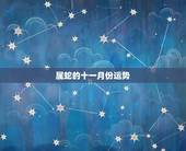 属蛇的十一月份运势，属蛇的十二月运势