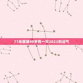 71年属猪49岁有一灾2022的运气，1971年的猪女未来五年的运程