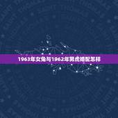 1963年女兔与1962年男虎婚配怎样，1963年2日6日出生兔女跟6